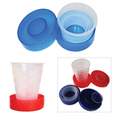 Plastic Folding Cup With Pill Box